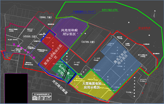鹽城市灌東公司光伏電站建設規(guī)劃“五區(qū)多廊”布局