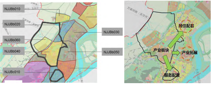 高新區及周邊單元協調發展示意圖 高新區及周邊單元協調發展示意圖
