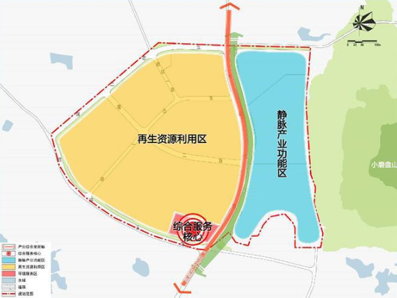 南京六合循環經濟產業園規劃布局結構圖